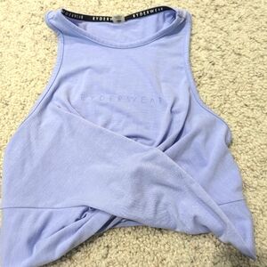 Ryderwear Women’s Purple, Size XS, Fitness Crop Tank Top With Twist